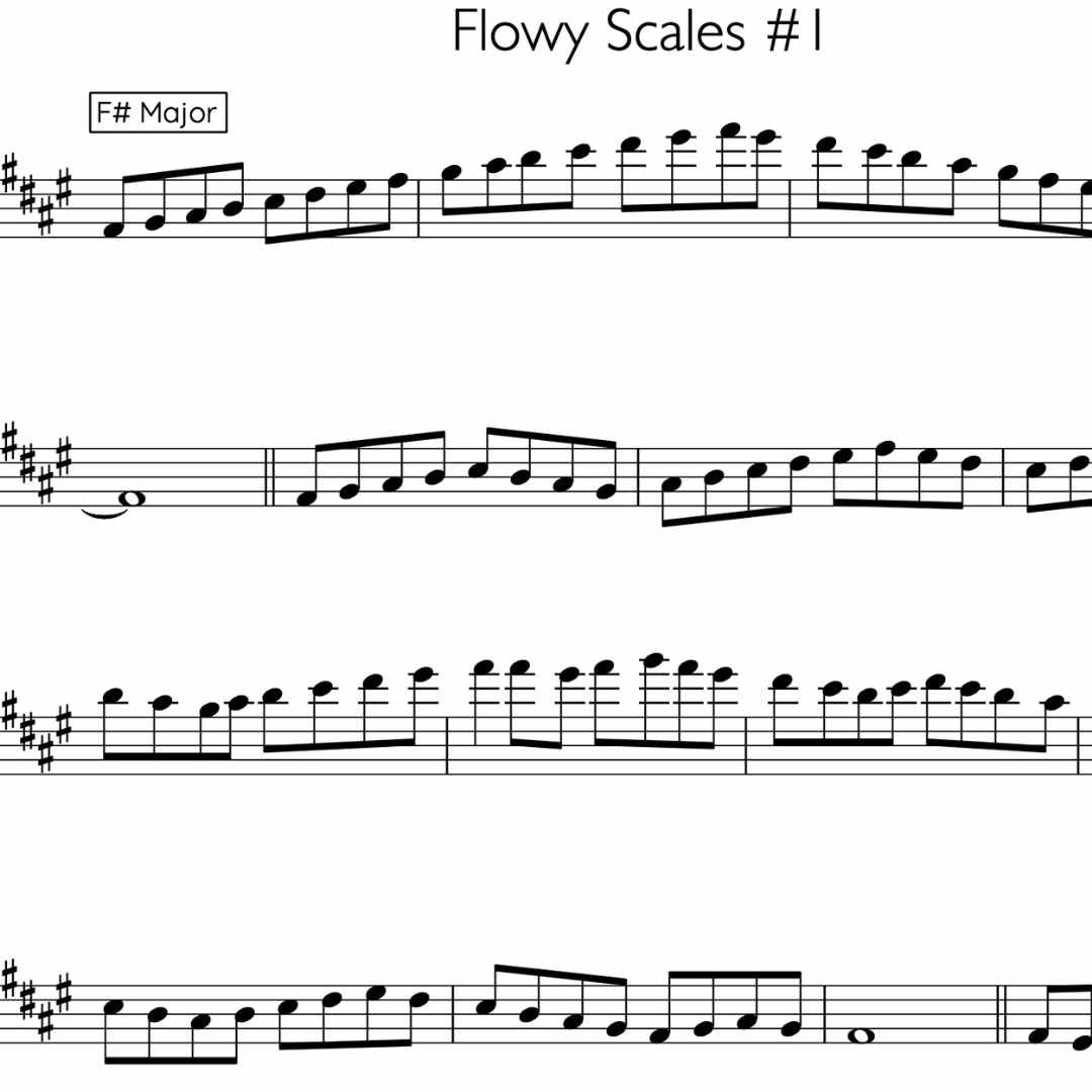 SAXO WARM UPS: Flowy Scales #1