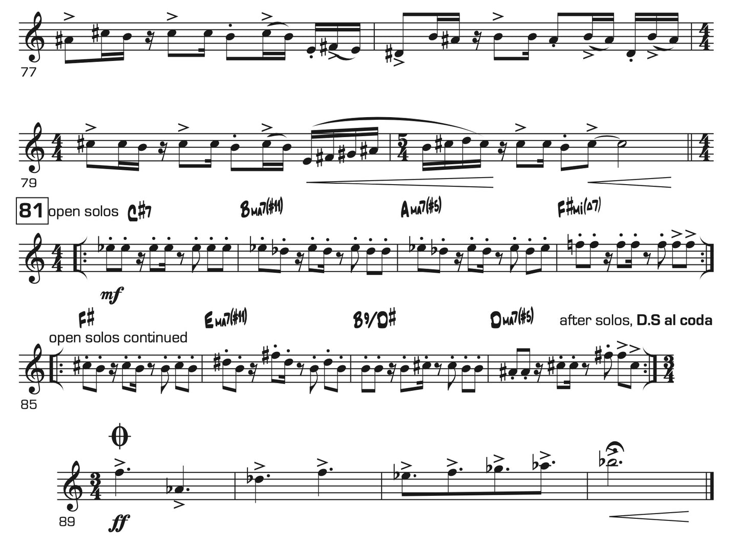 Wolf Spirit for Saxophone Quartet (3 Instrumentations)
